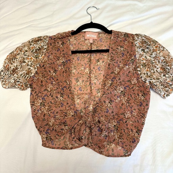 Show Me Your MuMu Kimmy Tie Top - Picture 1 of 2